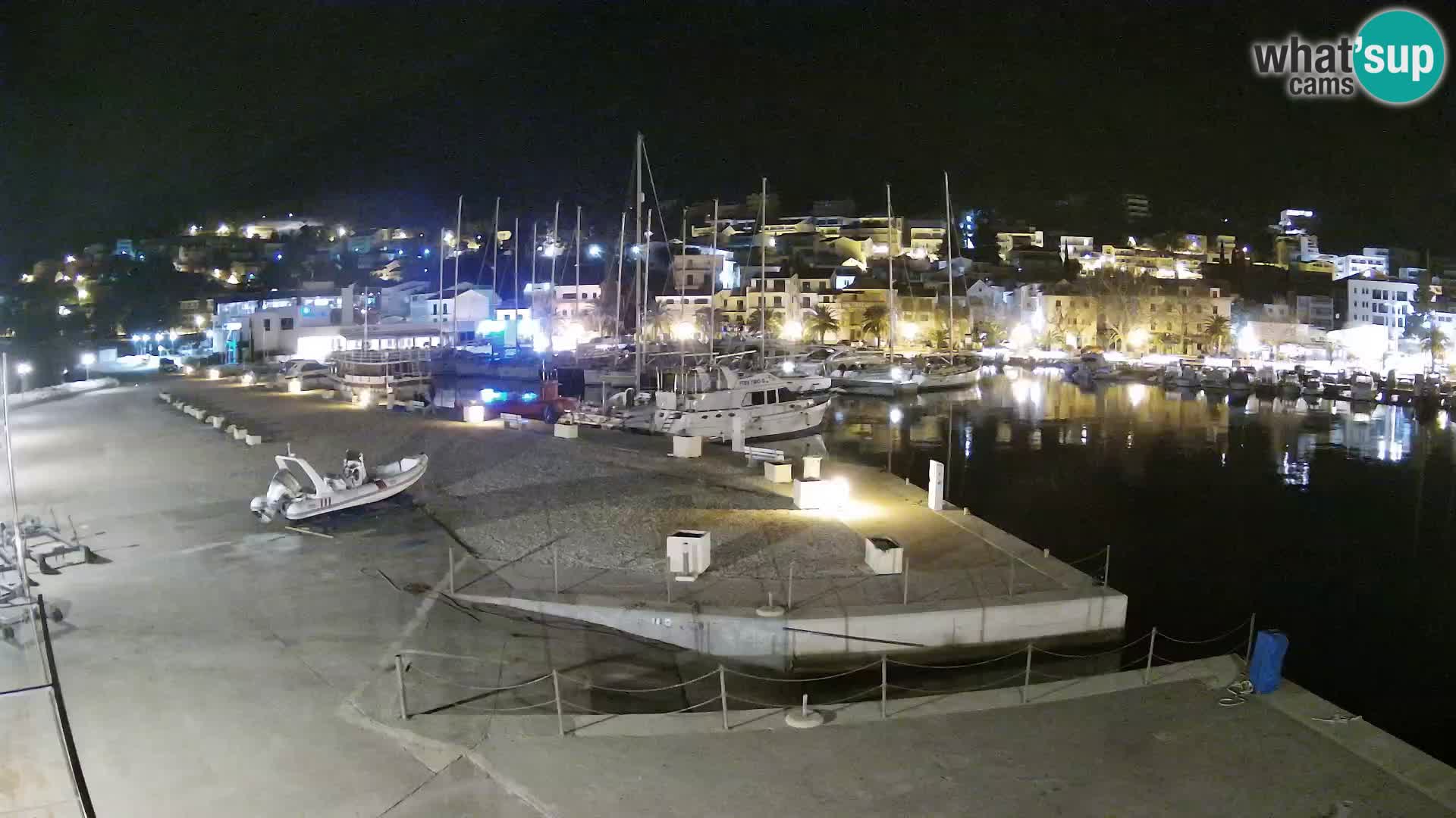 Webcam Baška Voda – Marina – Stadt und Gebirge Biokovo