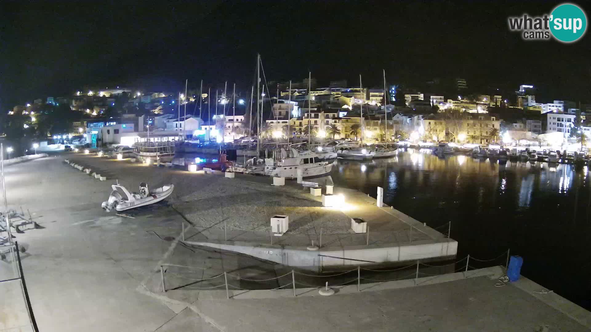 Webcam Baška Voda – Marina – Stadt und Gebirge Biokovo