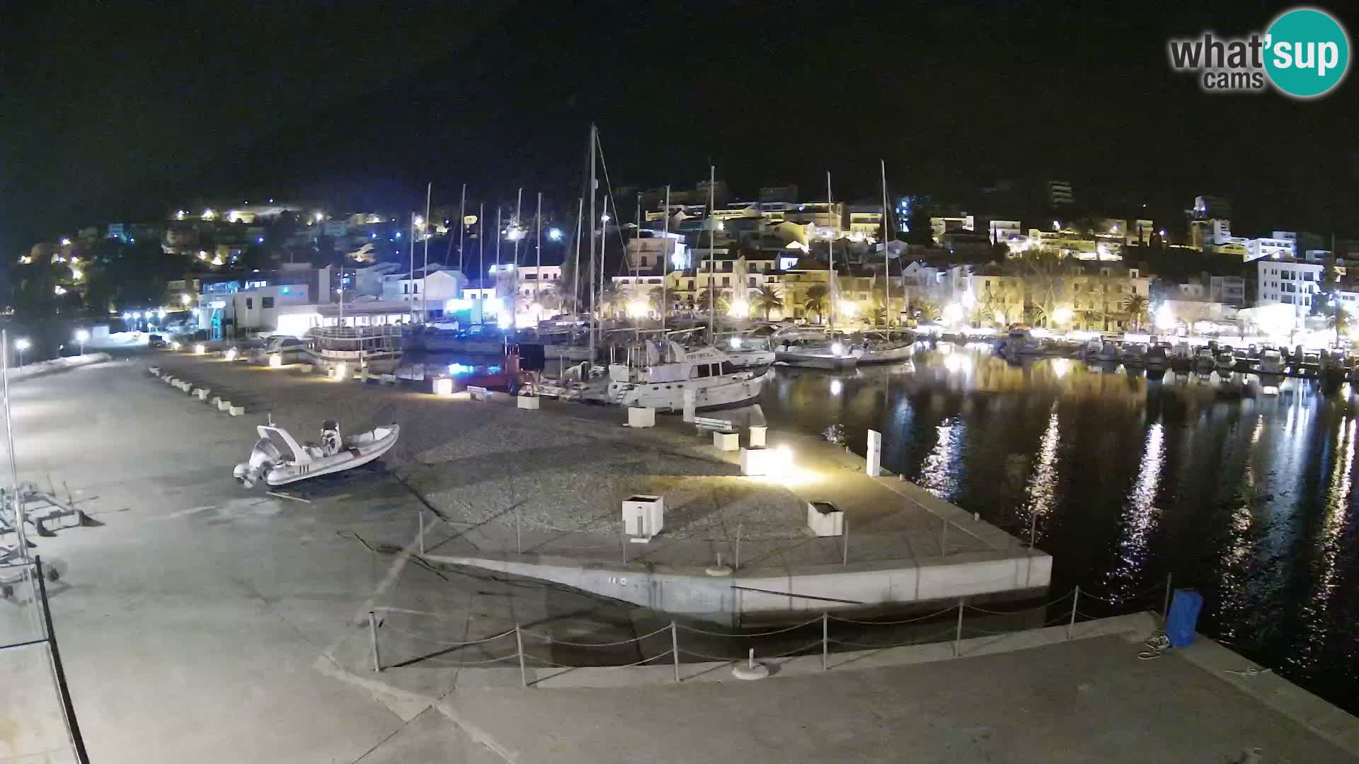 Webcam Baška Voda – Marina – Stadt und Gebirge Biokovo