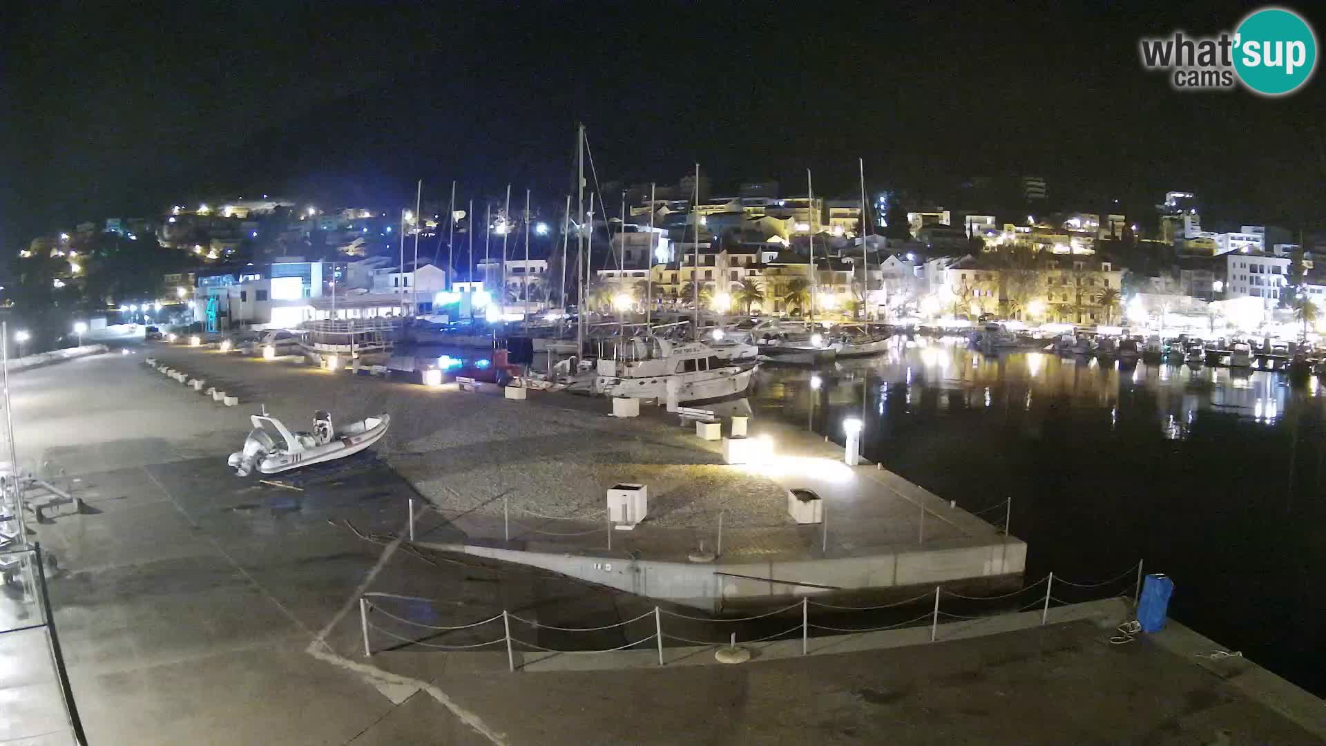 Webcam Baška Voda – Marina – Stadt und Gebirge Biokovo