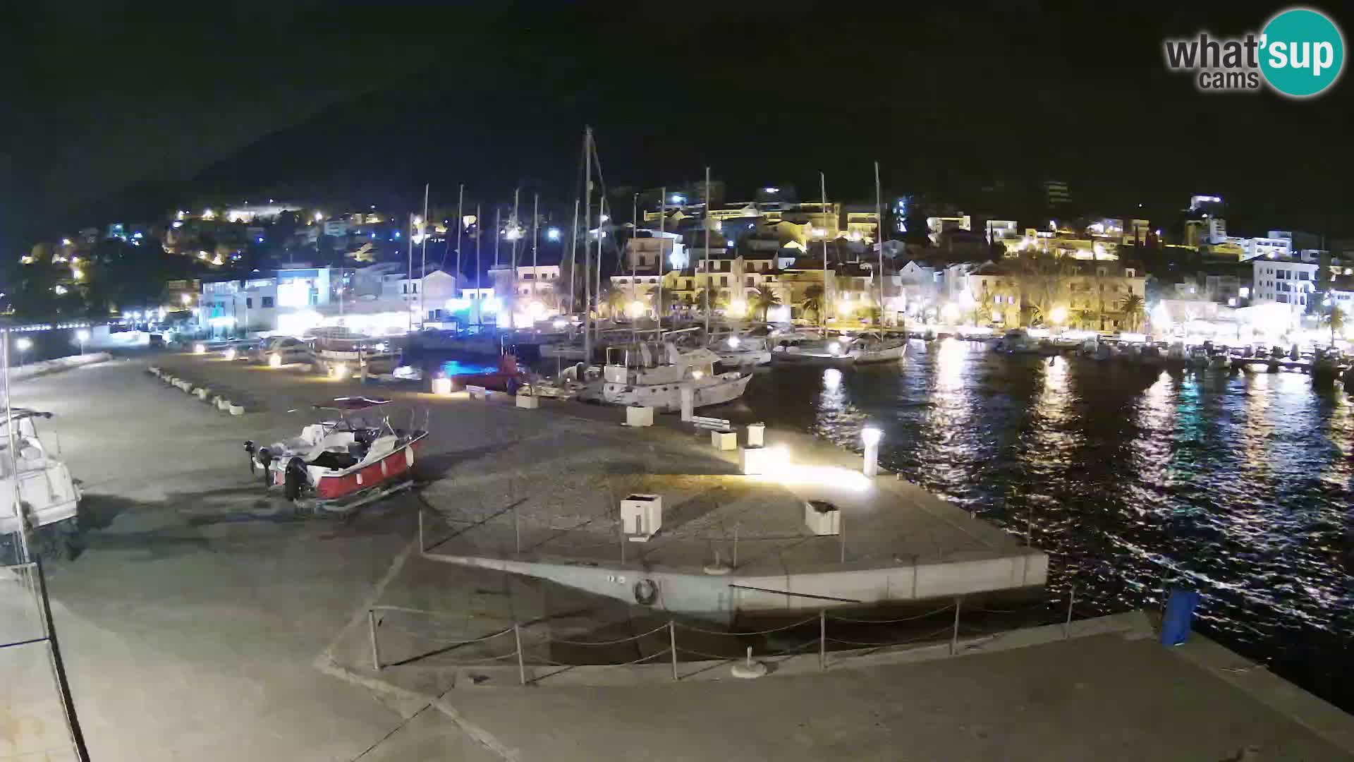 Webcam Baška Voda – Marina – Stadt und Gebirge Biokovo