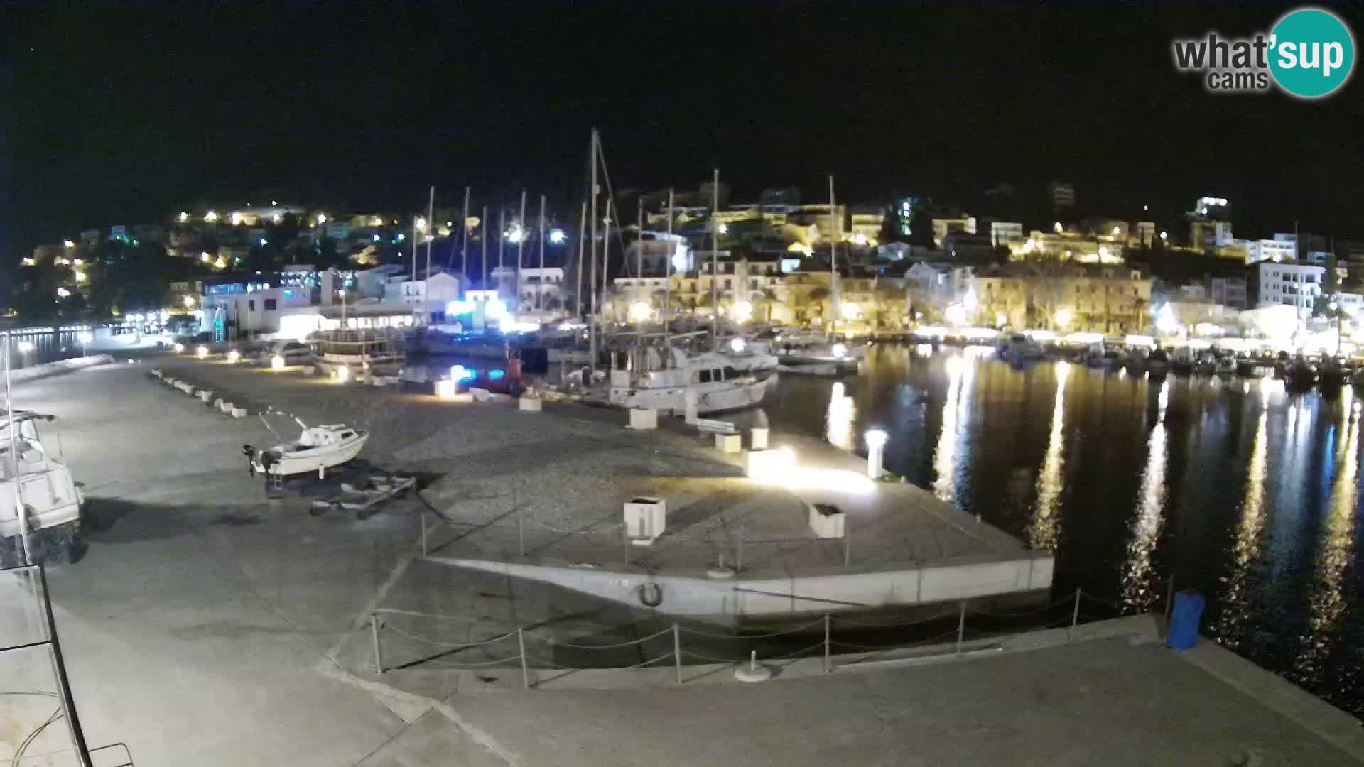 Webcam Live – Panorama di Baška Voda e delle montagne Biokovo