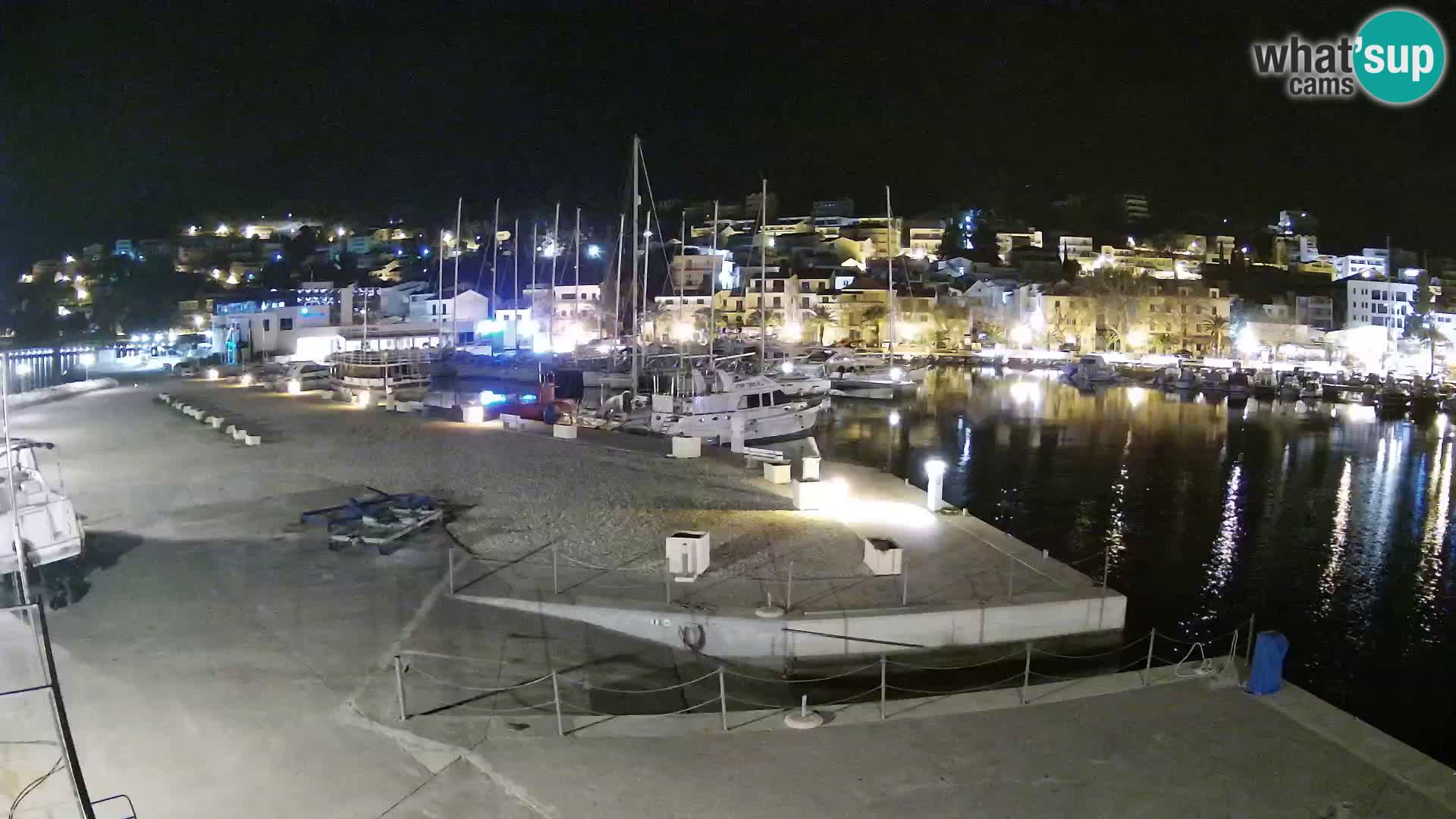 Webcam Live – Panorama di Baška Voda e delle montagne Biokovo