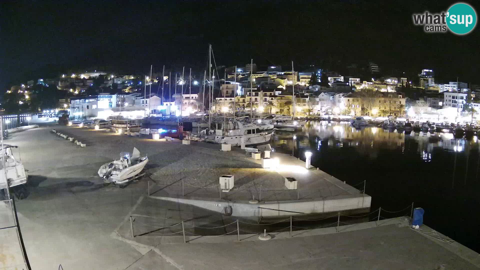 Webcam Baška Voda – Marina – Stadt und Gebirge Biokovo