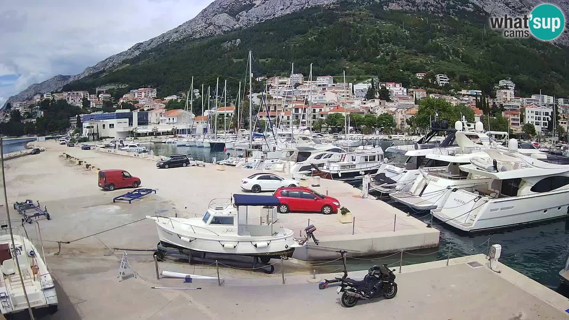 Webcam Live – Panorama di Baška Voda e delle montagne Biokovo