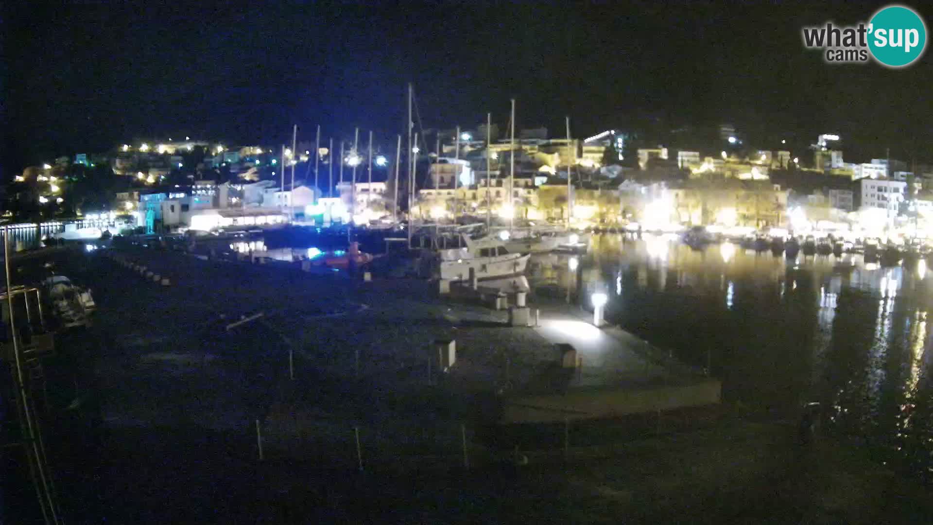 Webcam Baška Voda – Marina – Stadt und Gebirge Biokovo