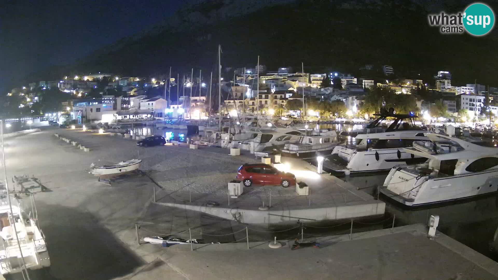 Webcam Live – View of Baška Voda and Biokovo mountain