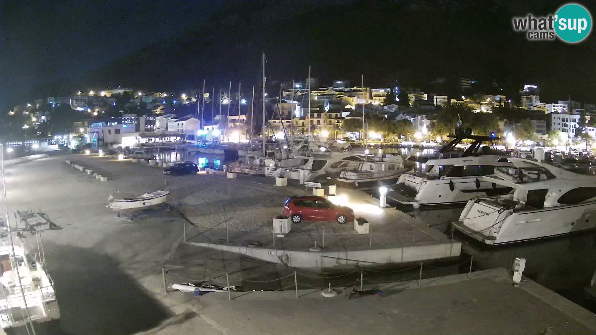 Webcam Baška Voda – Marina – Stadt und Gebirge Biokovo