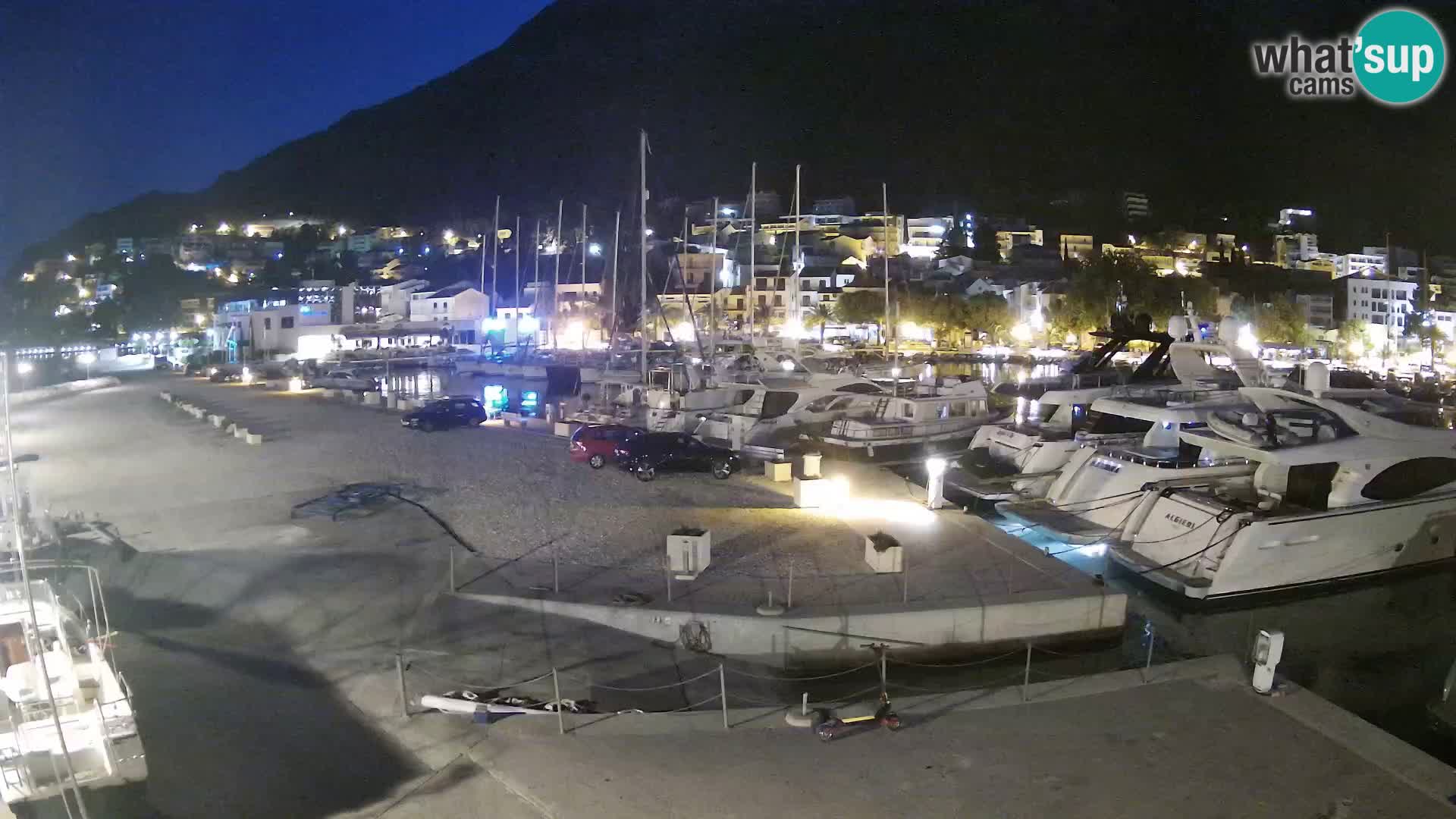 Webcam Live – Panorama di Baška Voda e delle montagne Biokovo