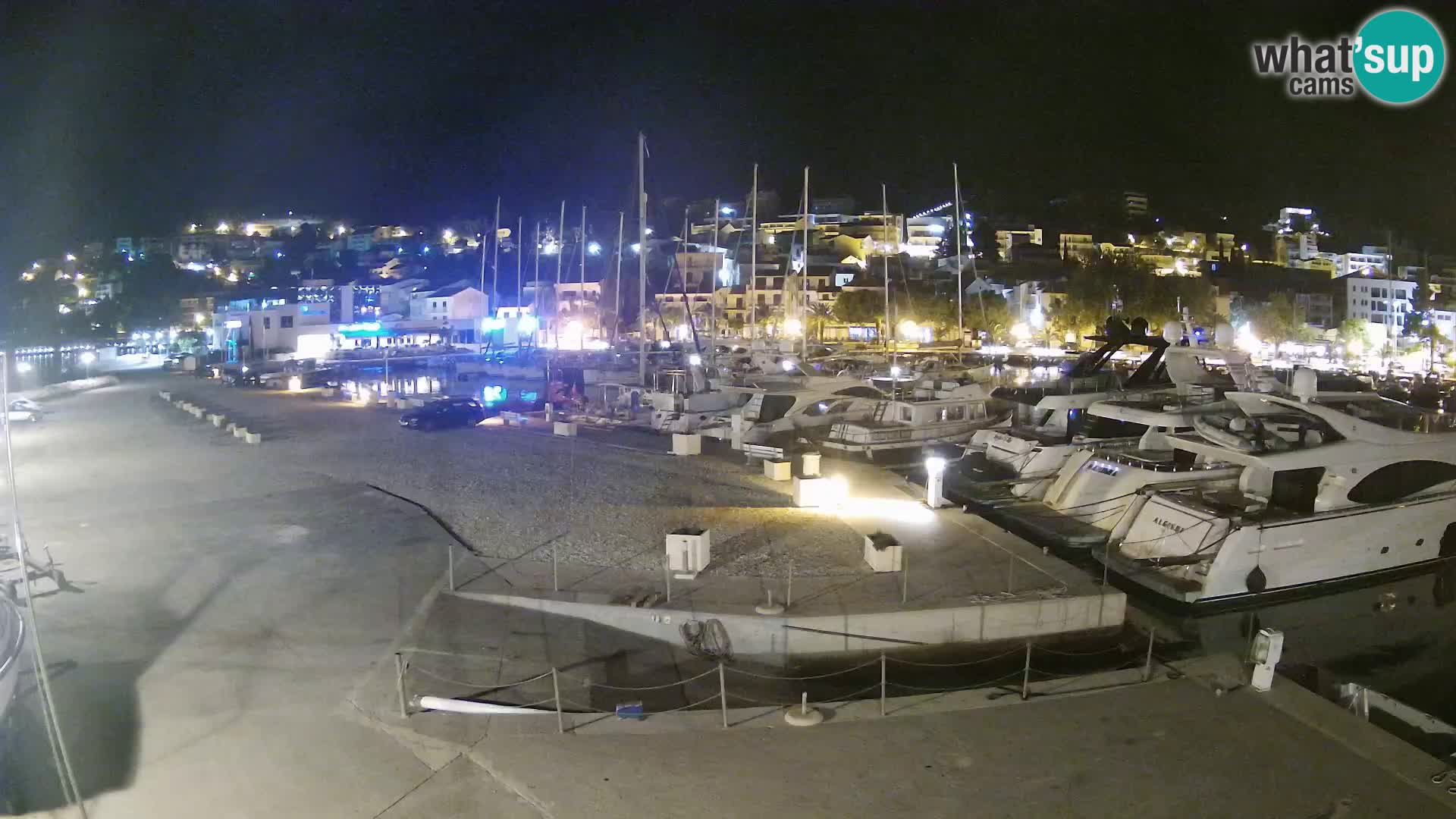 Webcam Live – Panorama di Baška Voda e delle montagne Biokovo