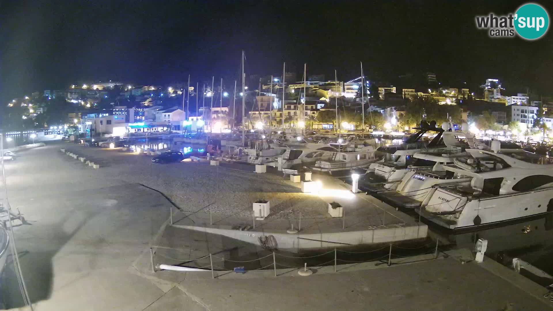 Webcam Baška Voda – Marina – Stadt und Gebirge Biokovo
