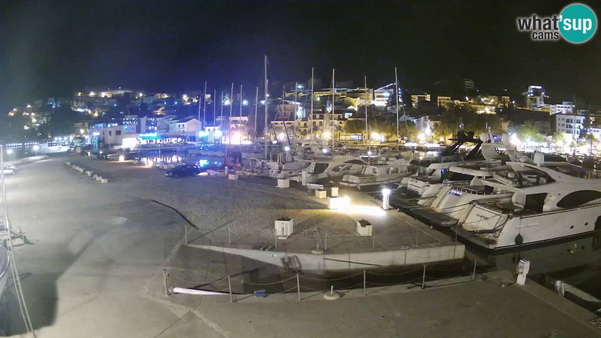 Webcam Live – View of Baška Voda and Biokovo mountain