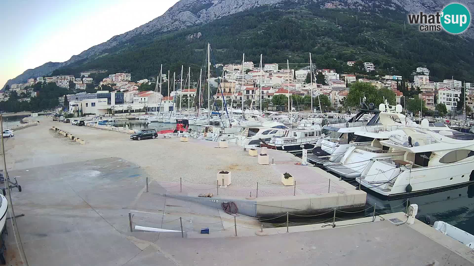Webcam Baška Voda – Marina – Stadt und Gebirge Biokovo