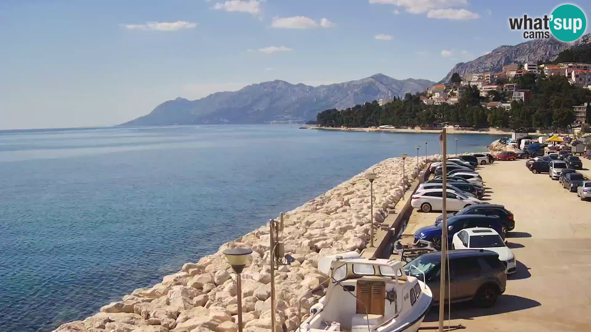 Webcam Baška Voda – Marina – Stadt und Gebirge Biokovo