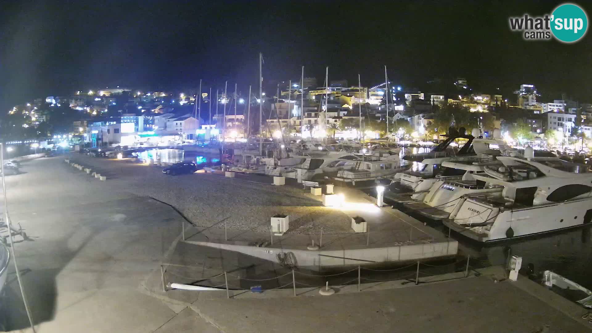Webcam Live – Panorama di Baška Voda e delle montagne Biokovo