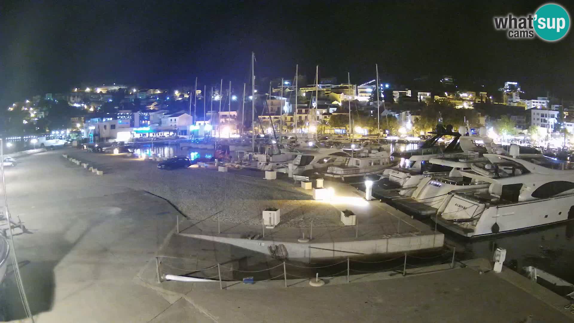 Webcam Live – View of Baška Voda and Biokovo mountain