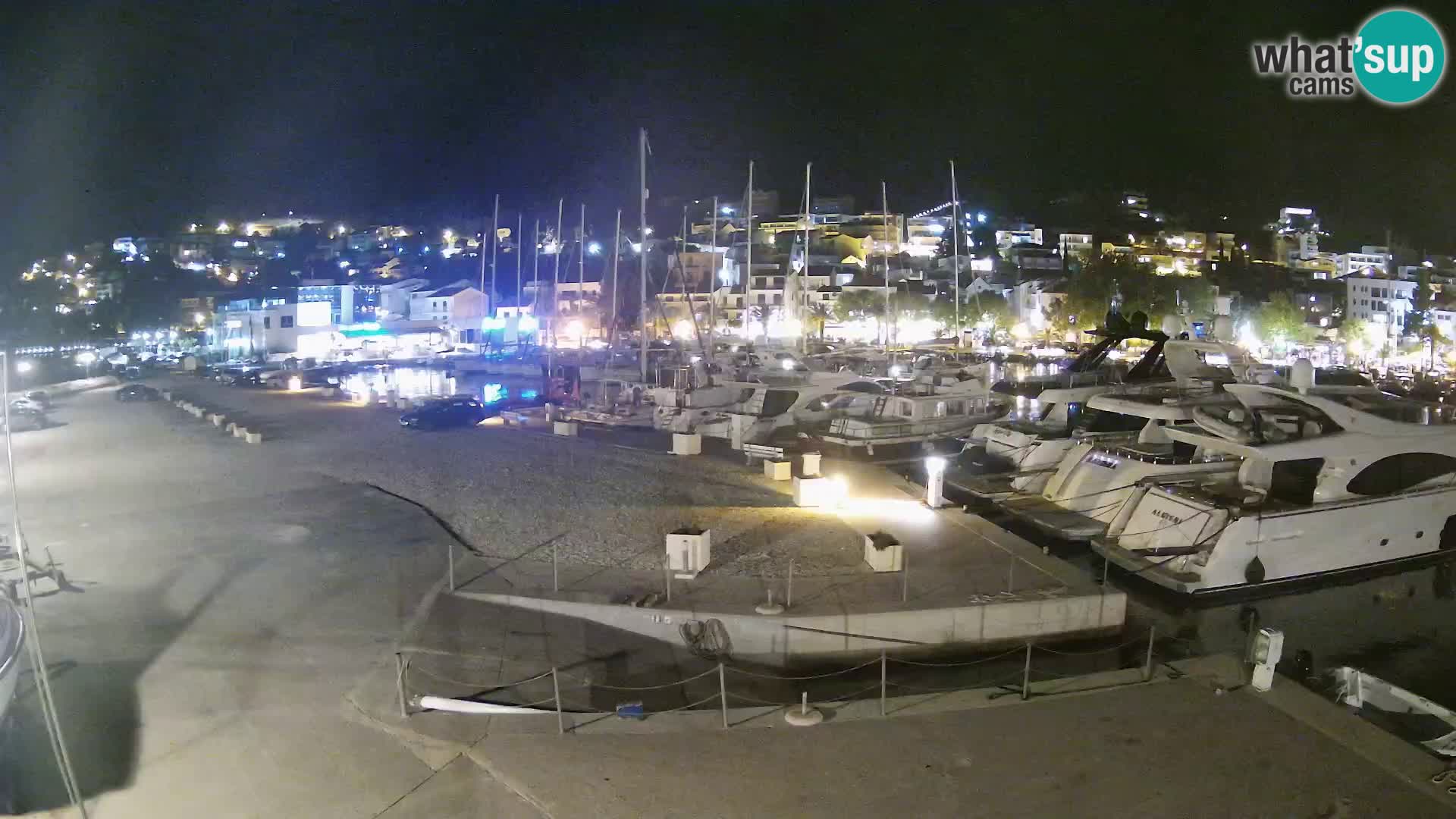 Webcam Live – Panorama di Baška Voda e delle montagne Biokovo