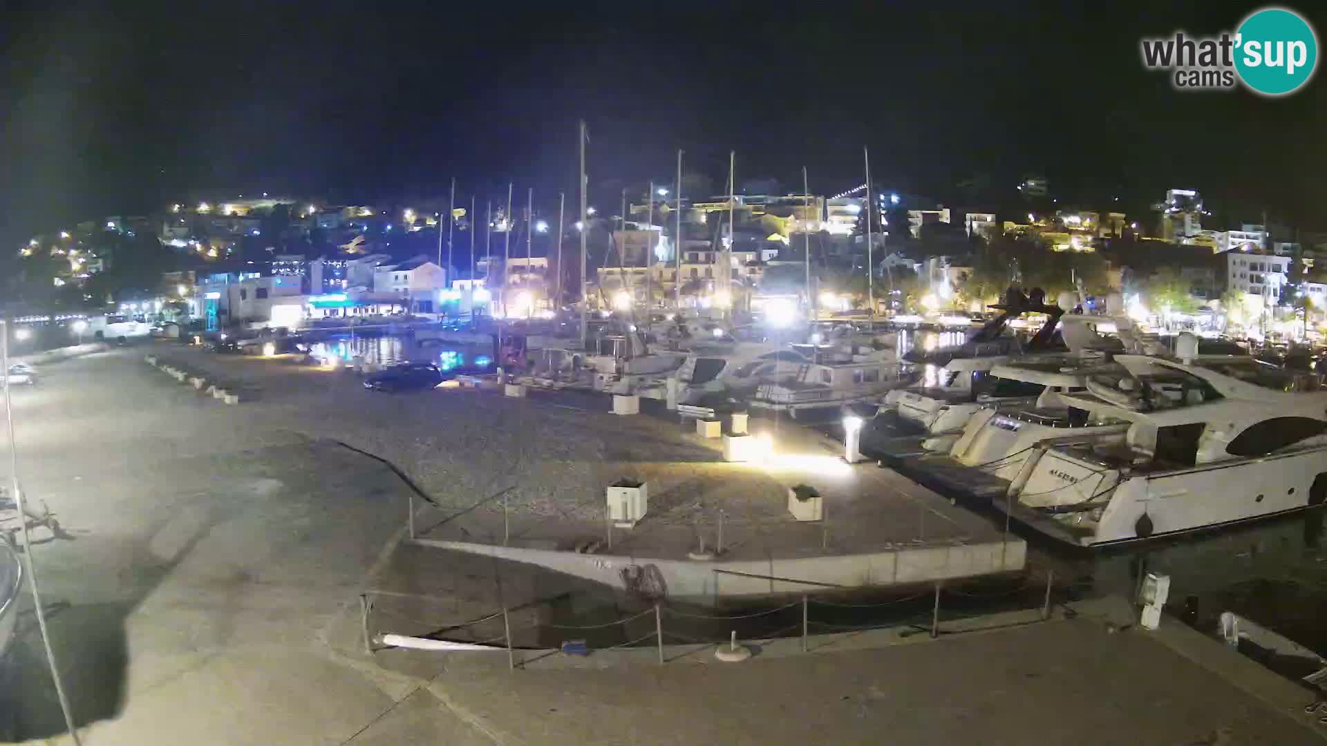 Webcam Live – Panorama di Baška Voda e delle montagne Biokovo