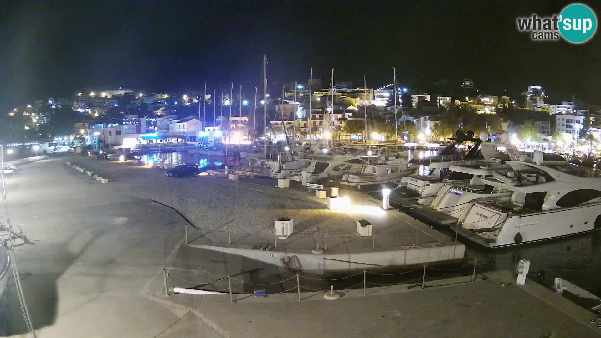 Webcam Baška Voda – Marina – Stadt und Gebirge Biokovo