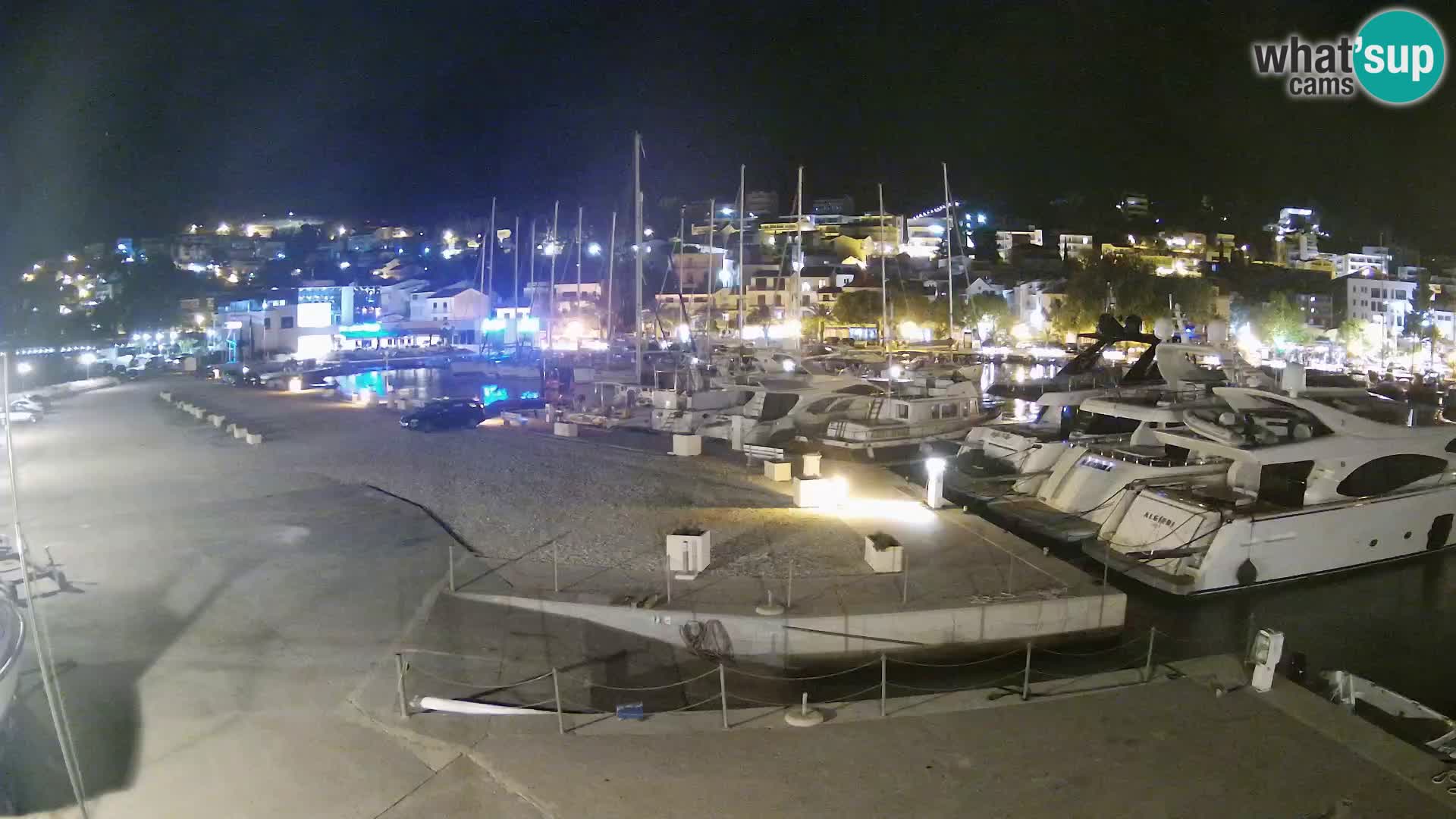 Webcam Live – Panorama di Baška Voda e delle montagne Biokovo