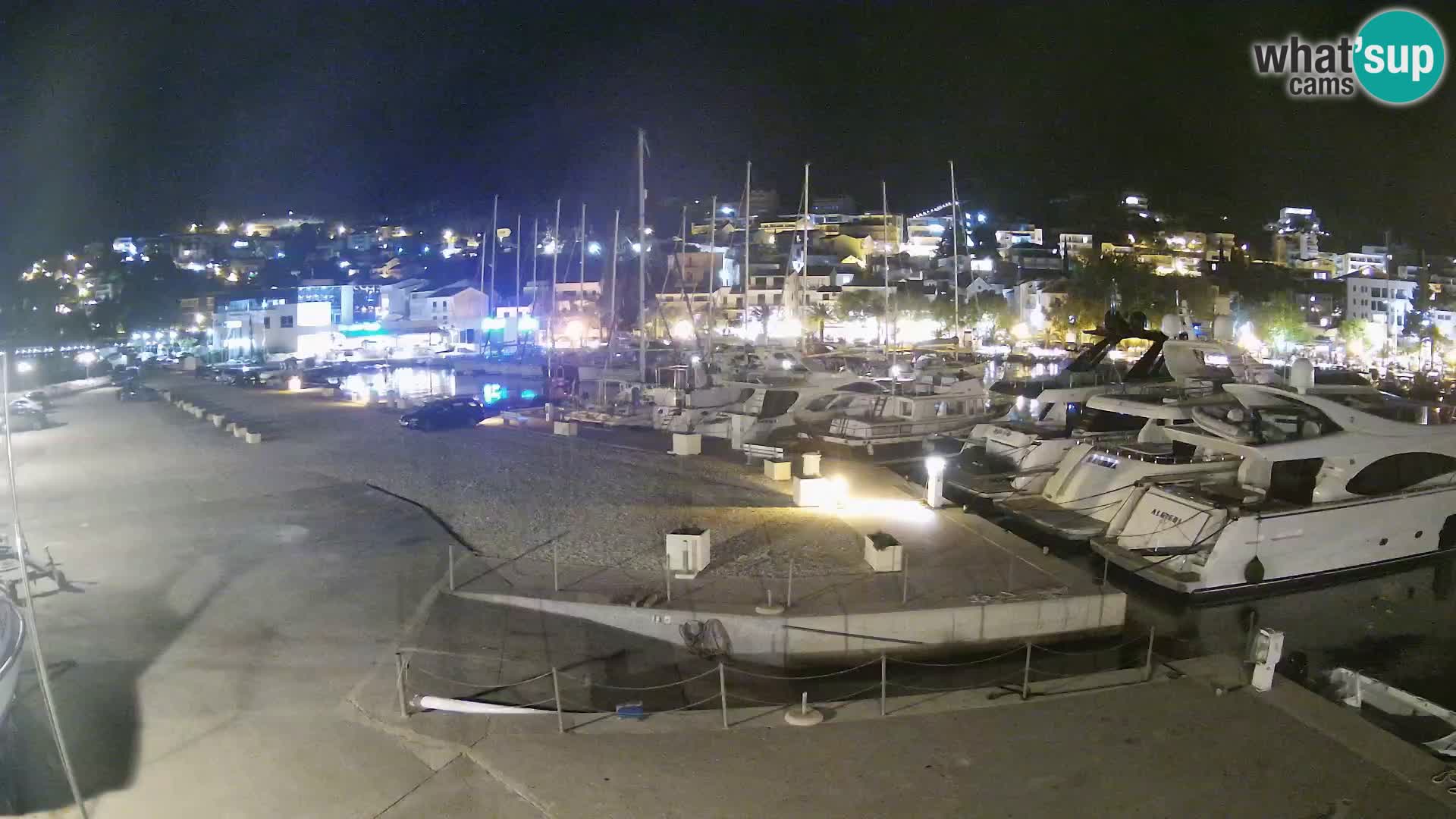 Webcam Live – Panorama di Baška Voda e delle montagne Biokovo