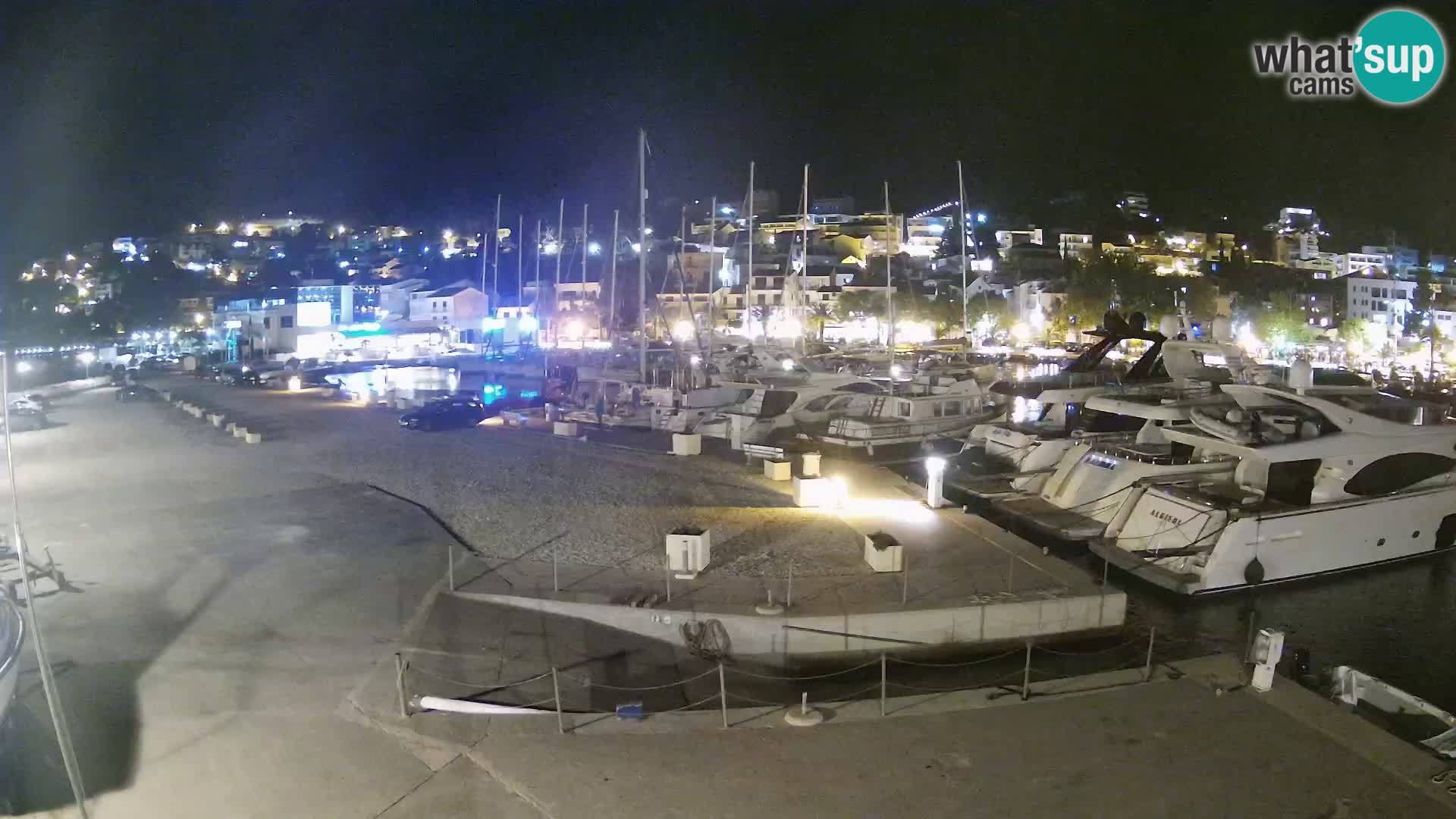 Webcam Live – Panorama di Baška Voda e delle montagne Biokovo