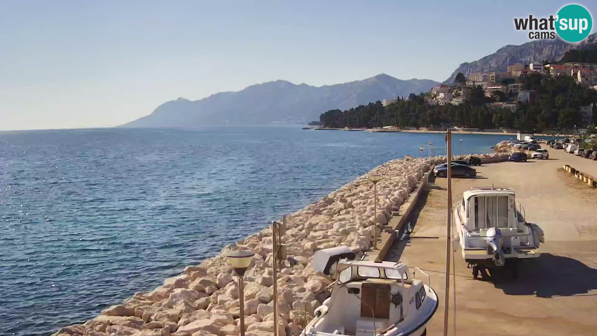Webcam Baška Voda – Marina – Stadt und Gebirge Biokovo