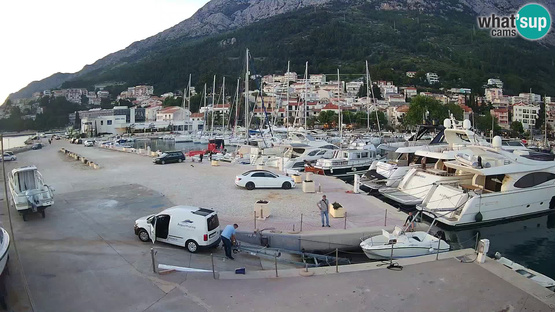 Webcam Baška Voda – Marina – Stadt und Gebirge Biokovo