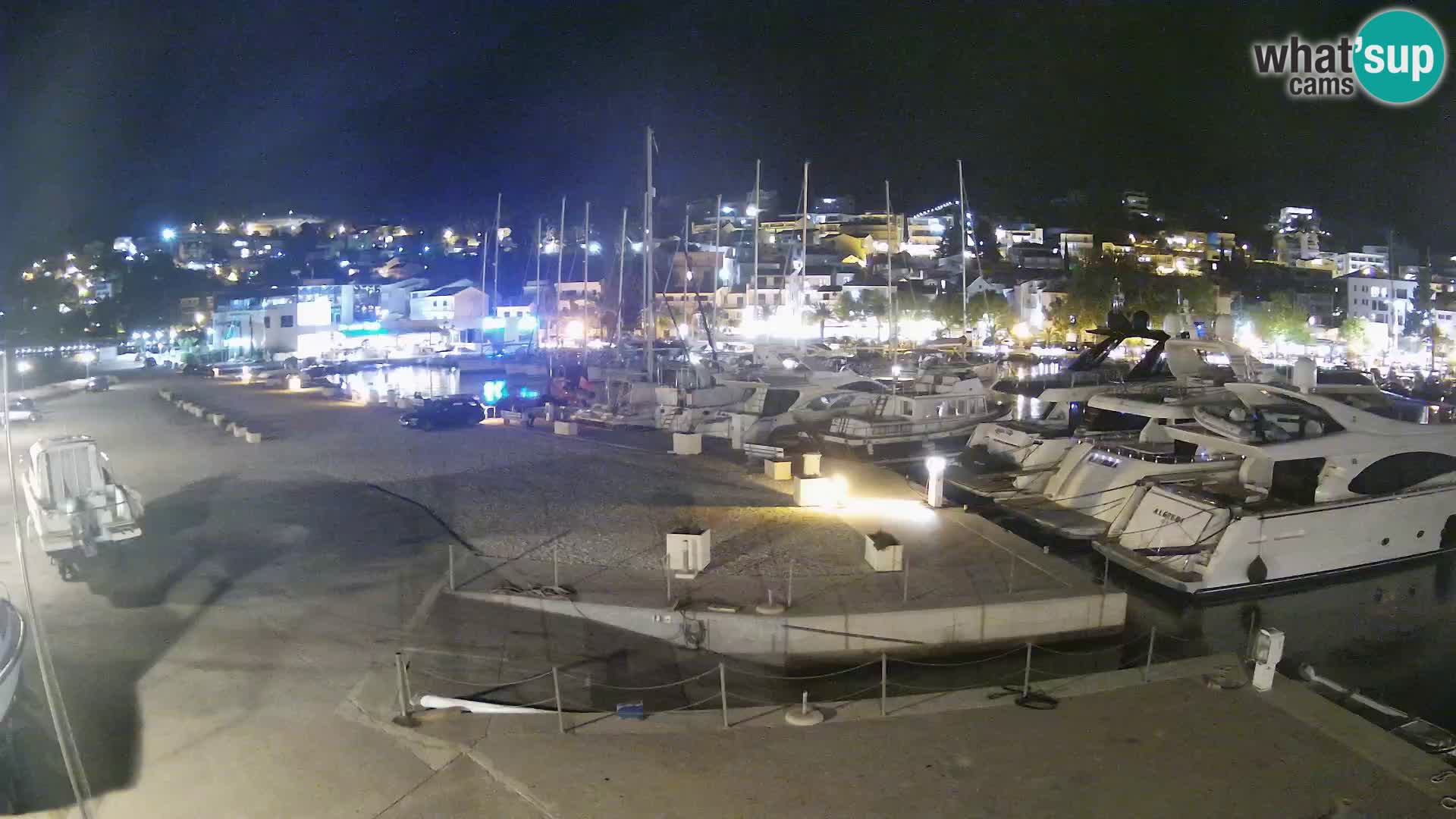 Webcam Baška Voda – Marina – Stadt und Gebirge Biokovo