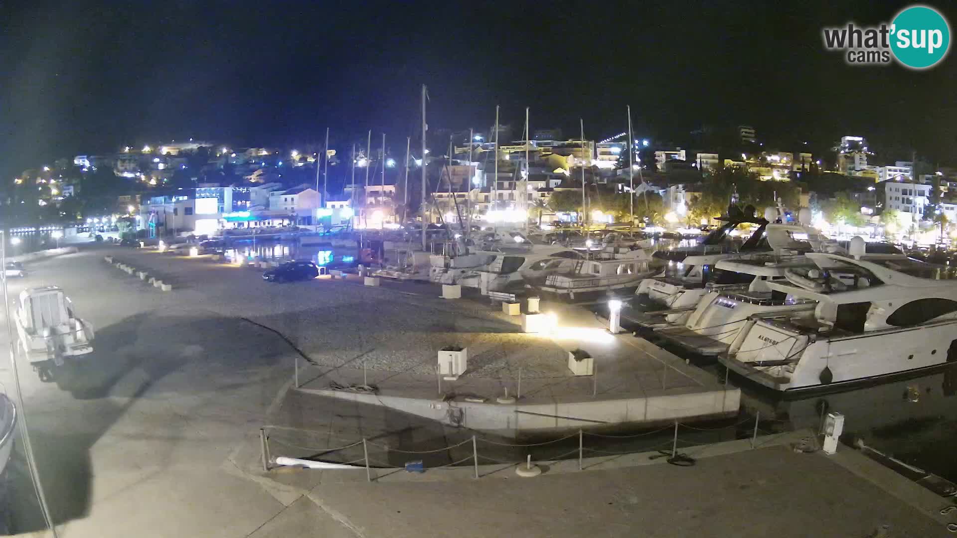 Webcam Live – View of Baška Voda and Biokovo mountain