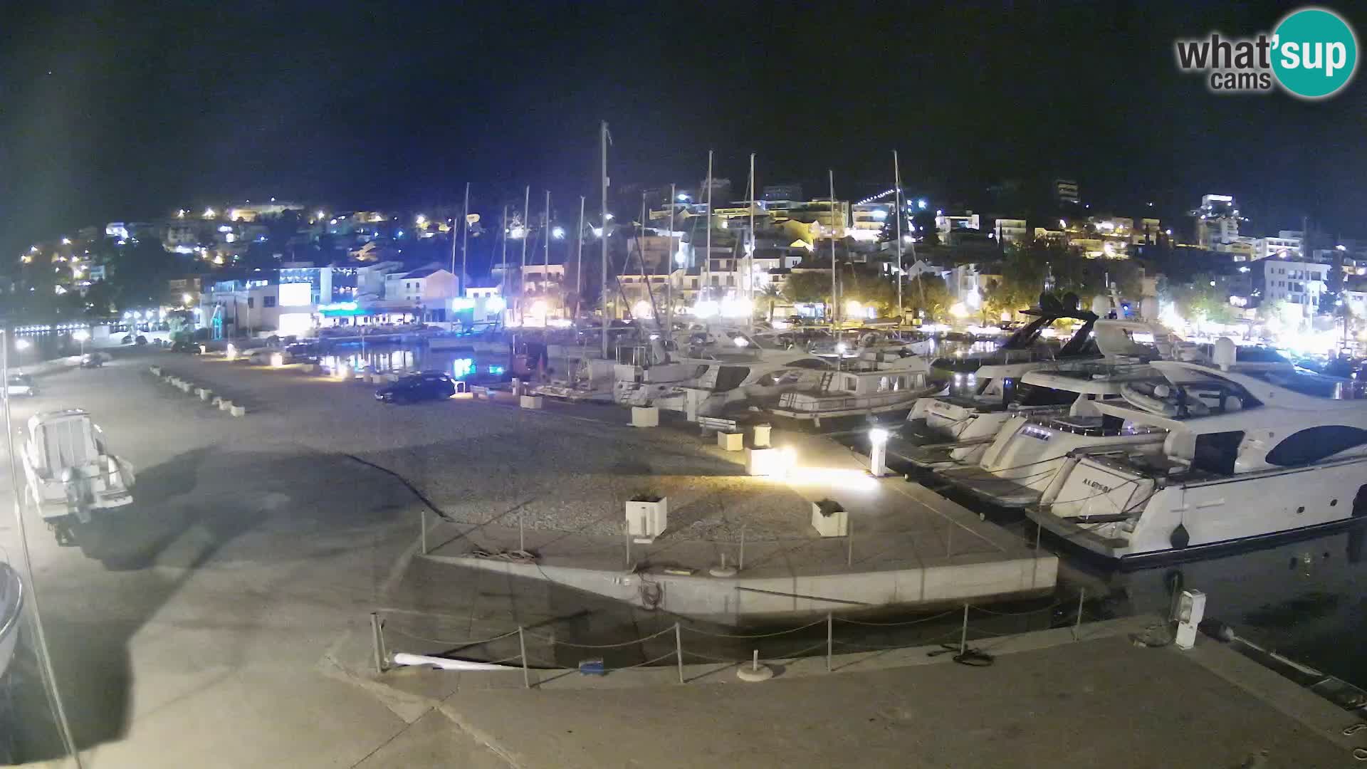 Webcam Baška Voda – Marina – Stadt und Gebirge Biokovo