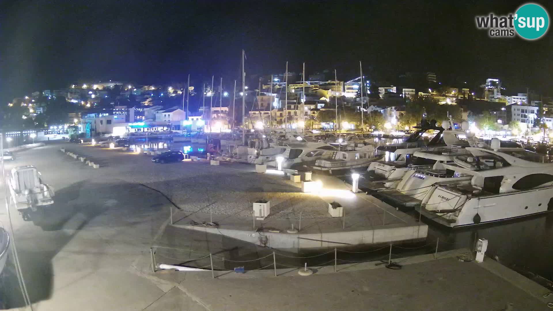 Webcam Live – View of Baška Voda and Biokovo mountain