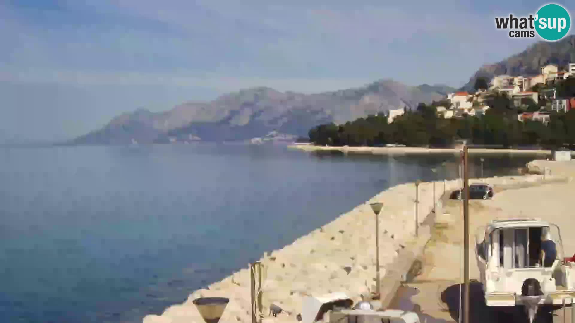 Webcam Baška Voda – Marina – Stadt und Gebirge Biokovo