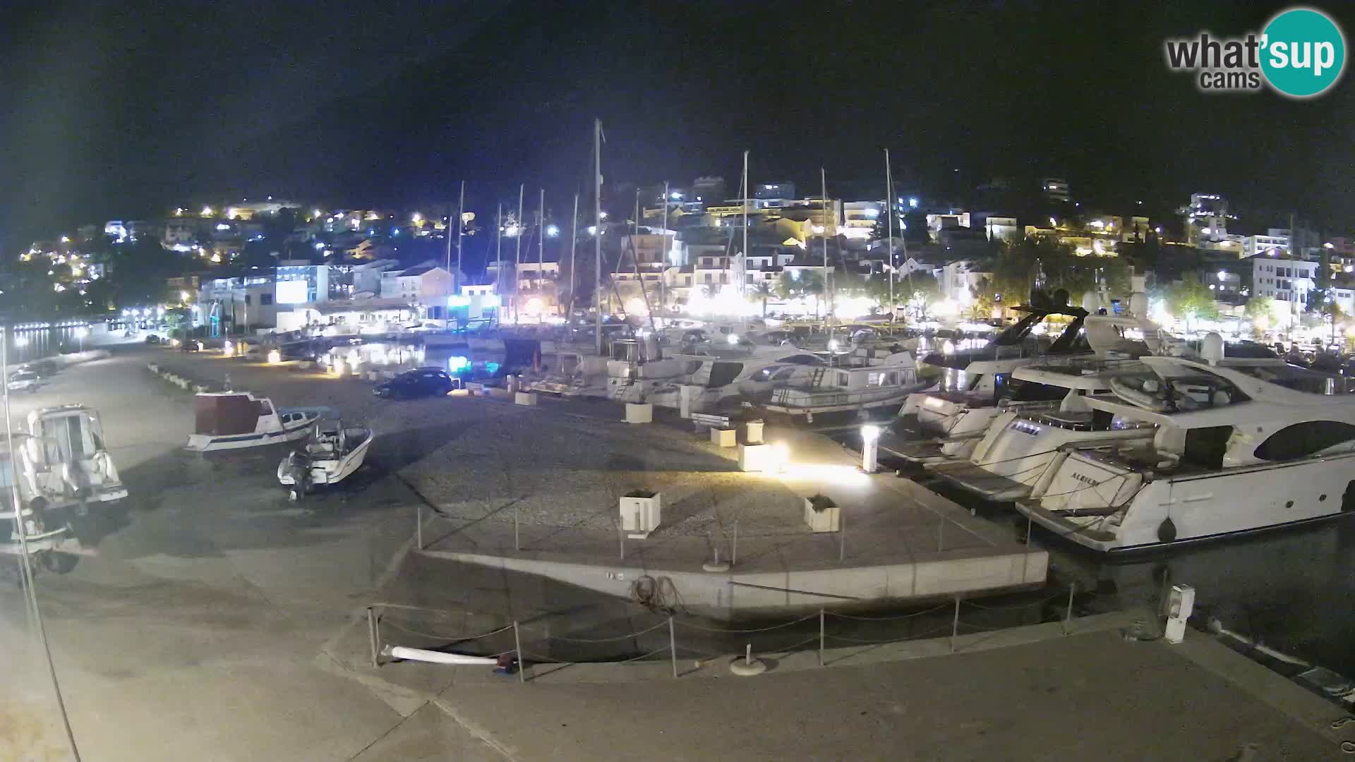 Webcam Live – Panorama di Baška Voda e delle montagne Biokovo