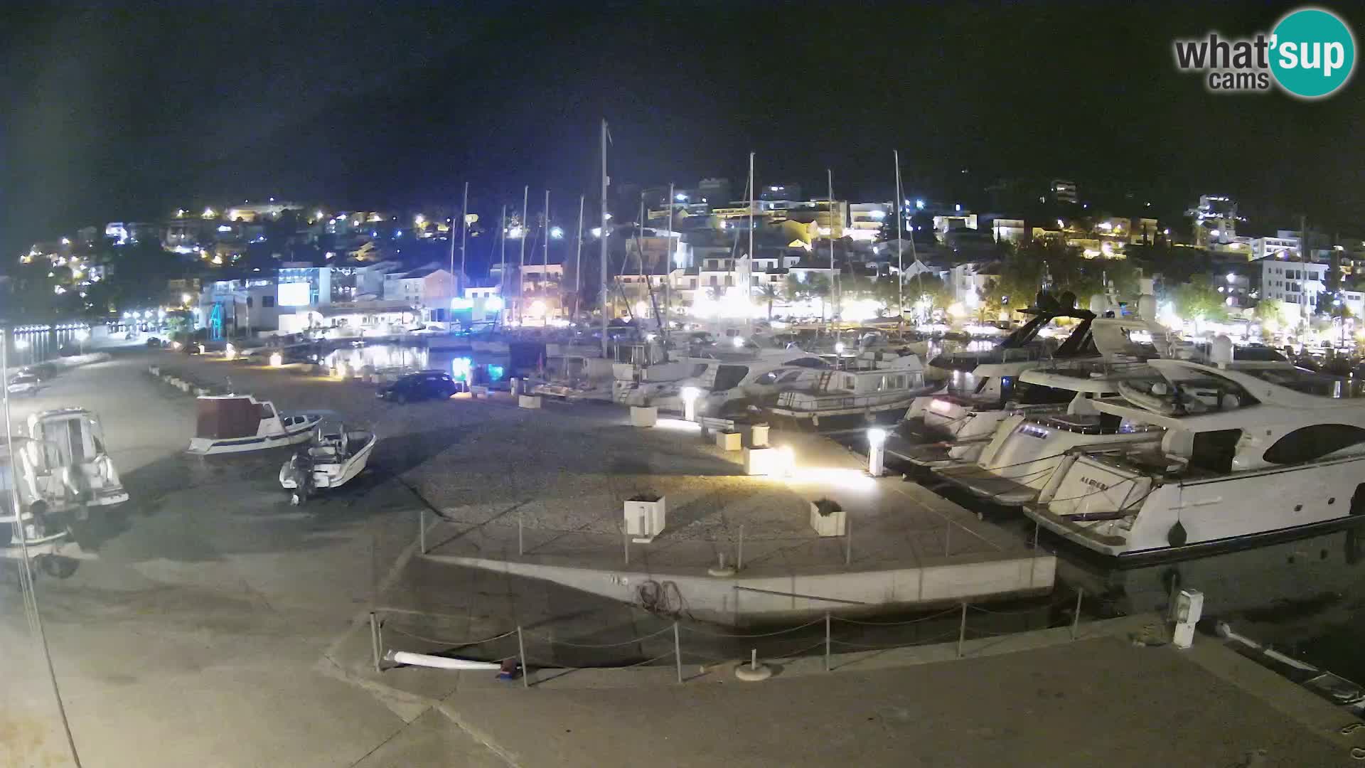 Webcam Baška Voda – Marina – Stadt und Gebirge Biokovo