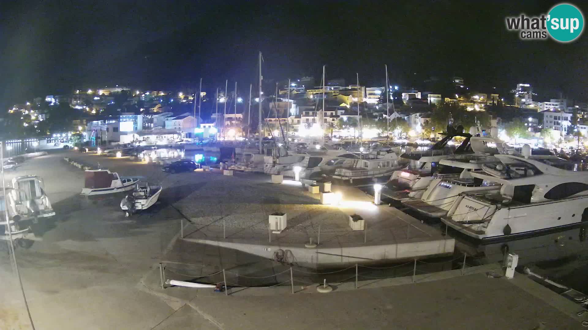 Webcam Live – View of Baška Voda and Biokovo mountain