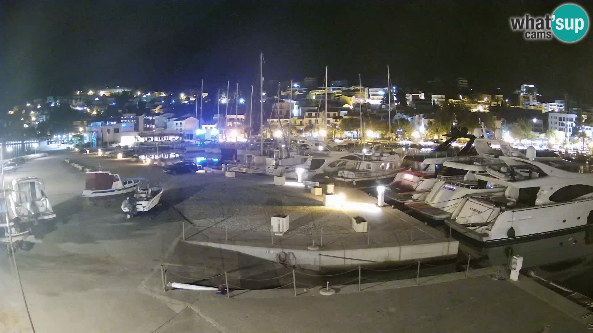Webcam Baška Voda – Marina – Stadt und Gebirge Biokovo