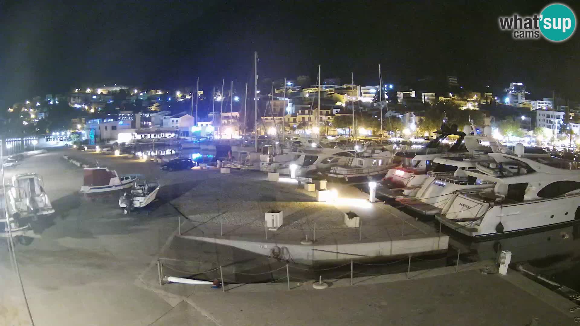 Webcam Baška Voda – Marina – Stadt und Gebirge Biokovo