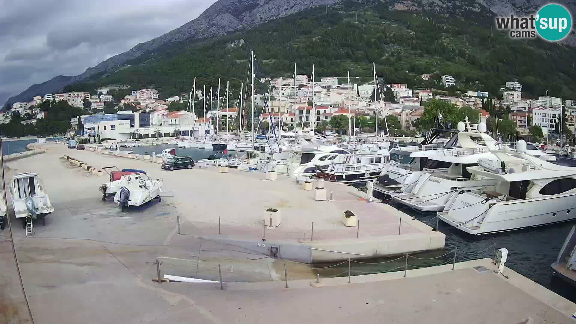 Webcam Live – Panorama di Baška Voda e delle montagne Biokovo
