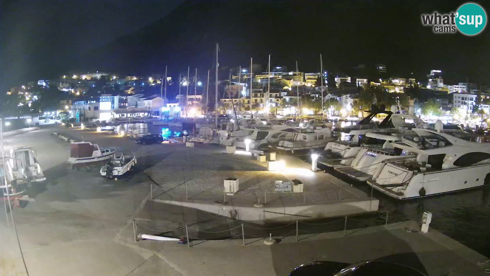 Webcam Live – Panorama di Baška Voda e delle montagne Biokovo