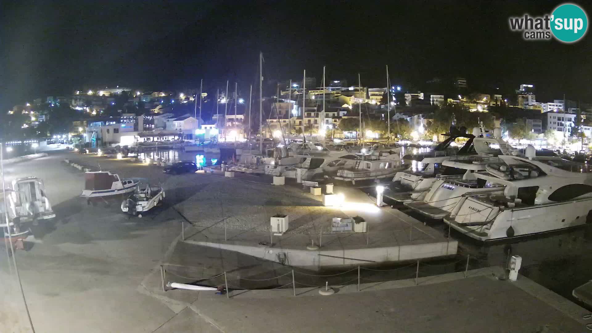 Webcam Live – Panorama di Baška Voda e delle montagne Biokovo