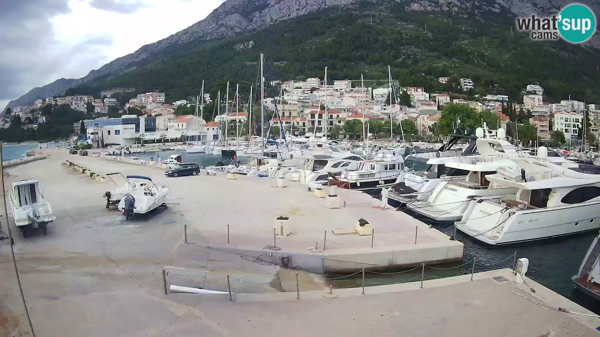 Webcam Live – Panorama di Baška Voda e delle montagne Biokovo