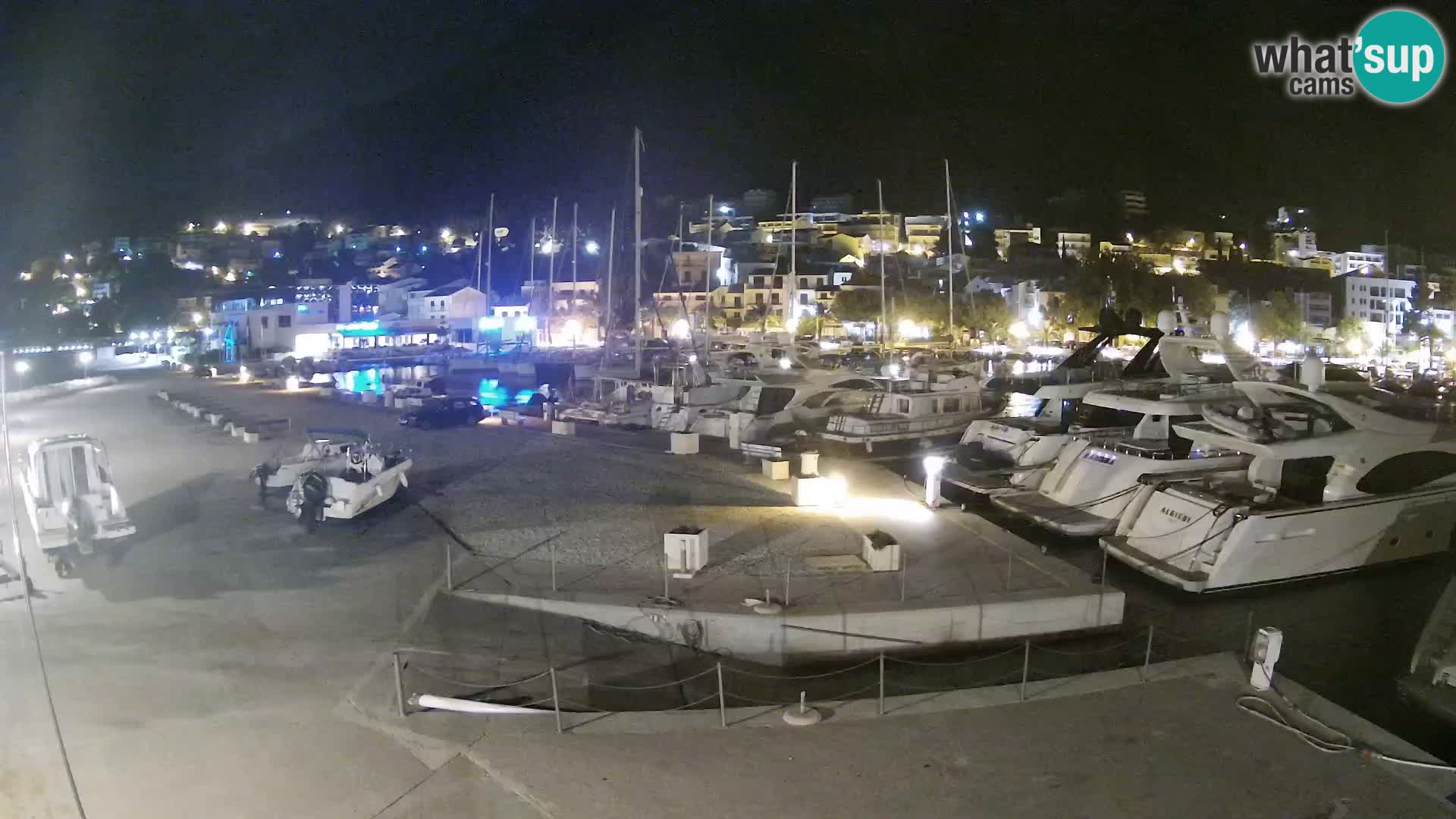Webcam Live – View of Baška Voda and Biokovo mountain