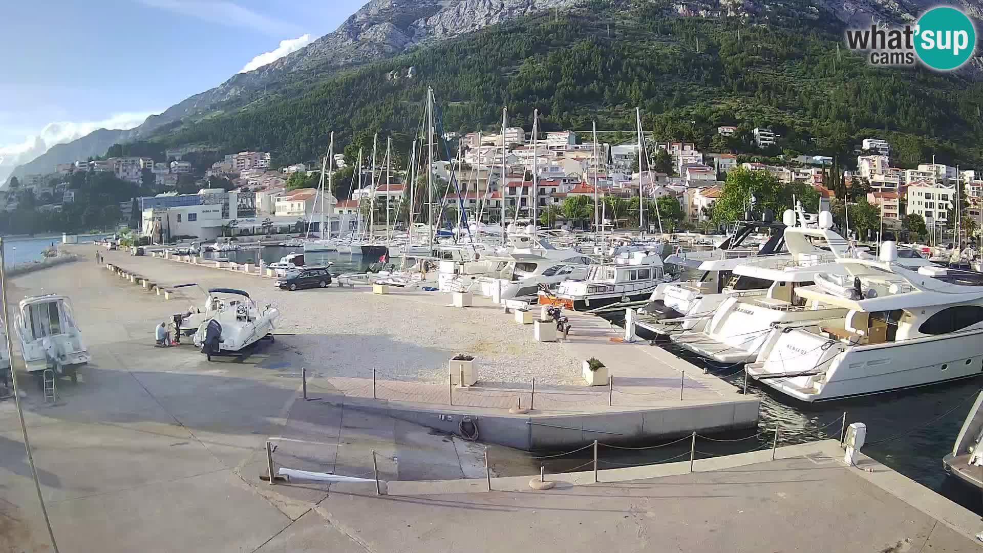 Webcam Baška Voda – Marina – Stadt und Gebirge Biokovo