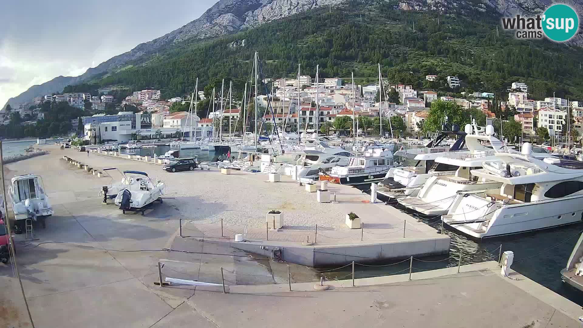 Webcam Live – Panorama di Baška Voda e delle montagne Biokovo
