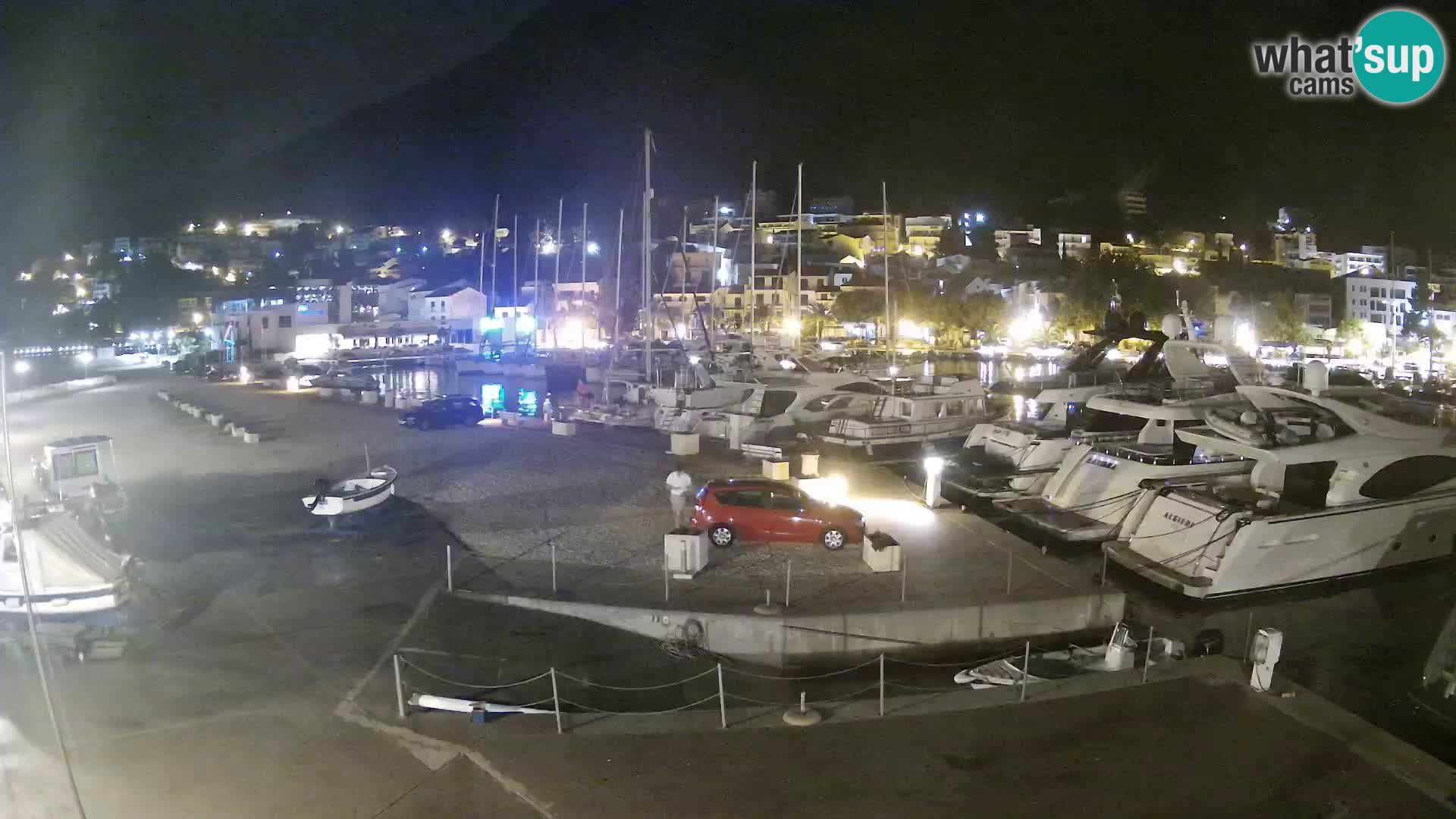 Webcam Baška Voda – Marina – Stadt und Gebirge Biokovo