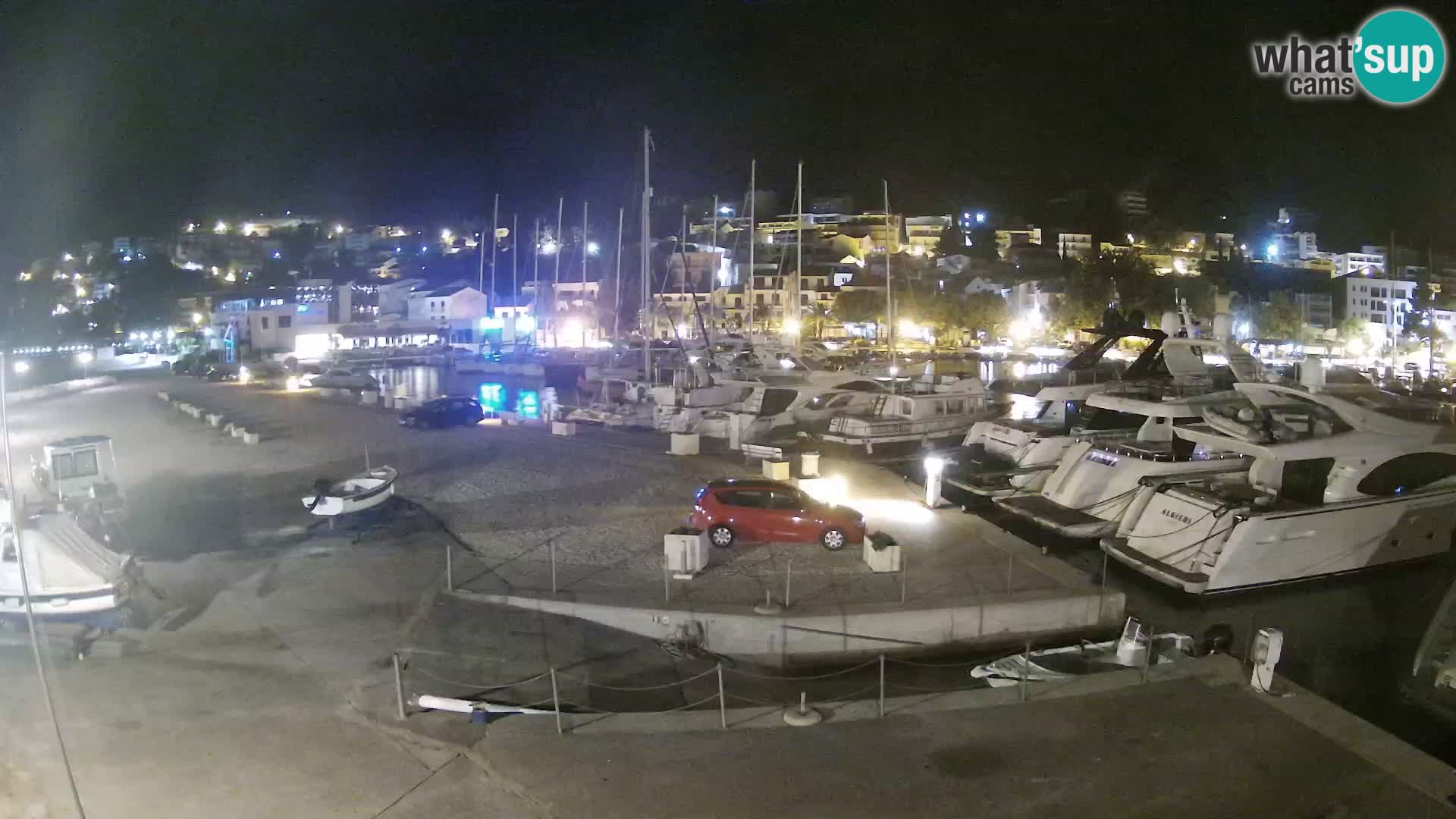 Webcam Live – Panorama di Baška Voda e delle montagne Biokovo