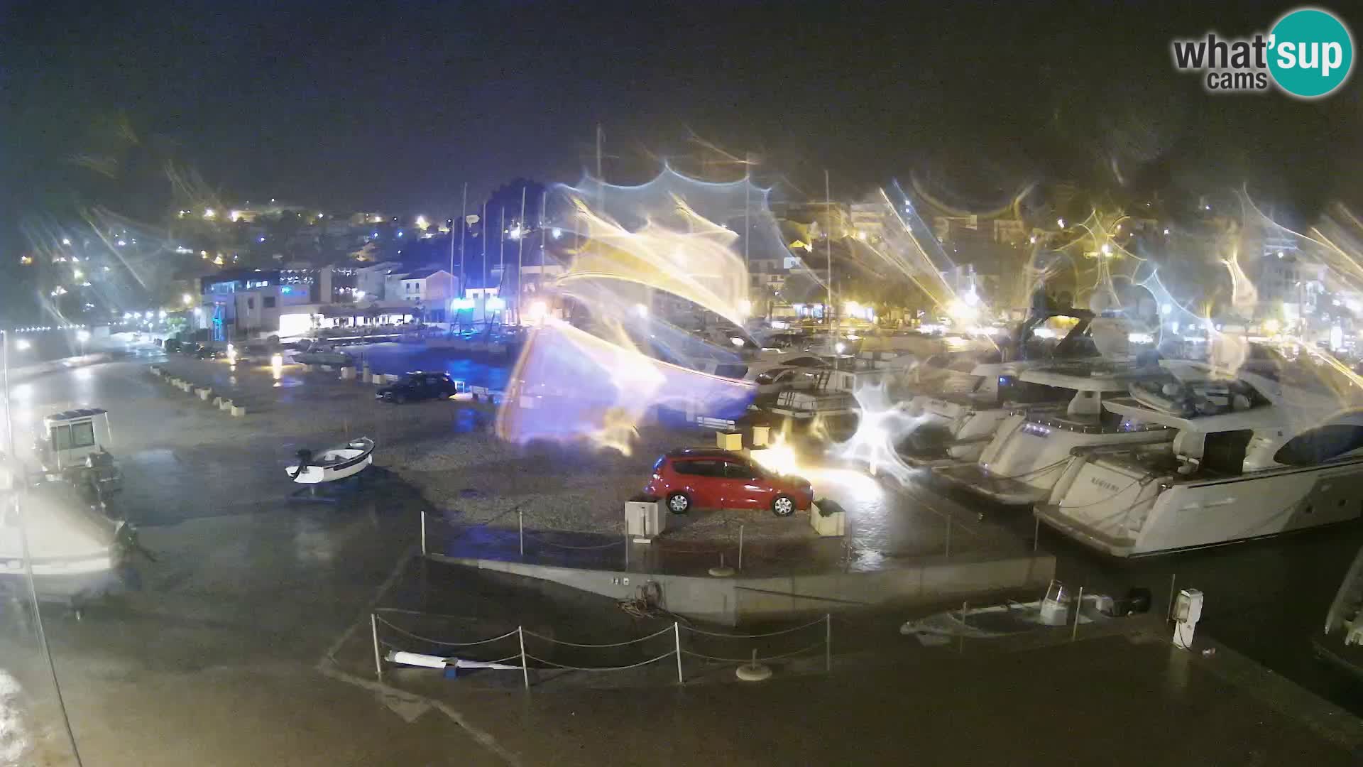 Webcam Live – Panorama di Baška Voda e delle montagne Biokovo