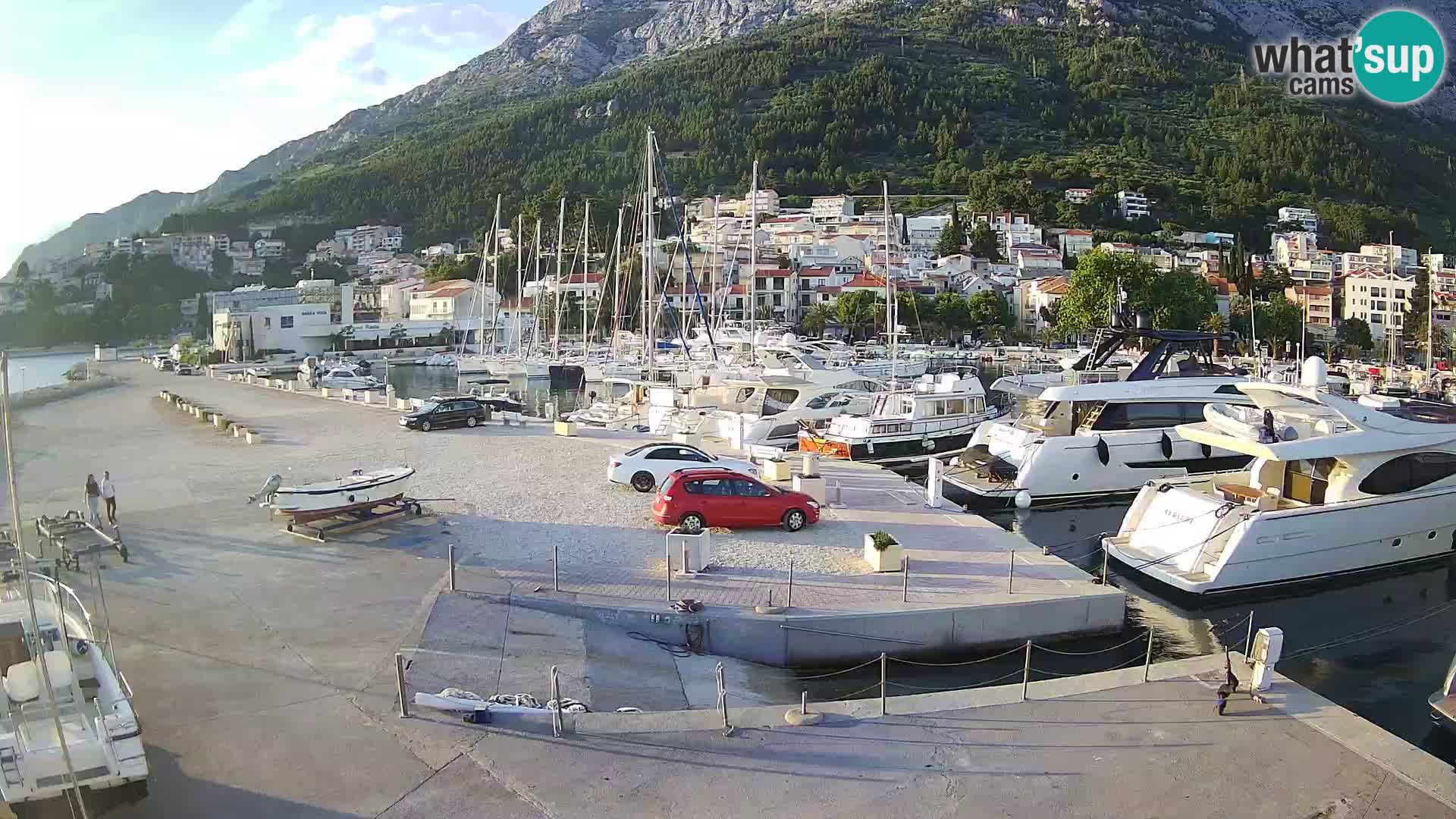 Webcam Live – Panorama di Baška Voda e delle montagne Biokovo
