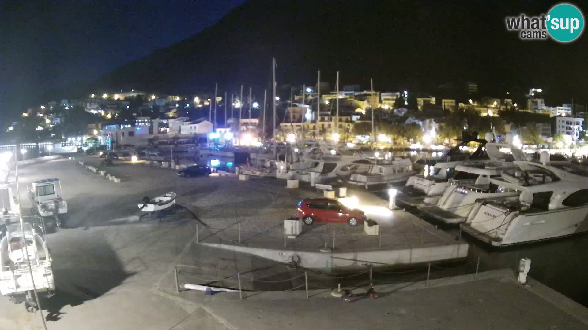 Webcam Baška Voda – Marina – Stadt und Gebirge Biokovo